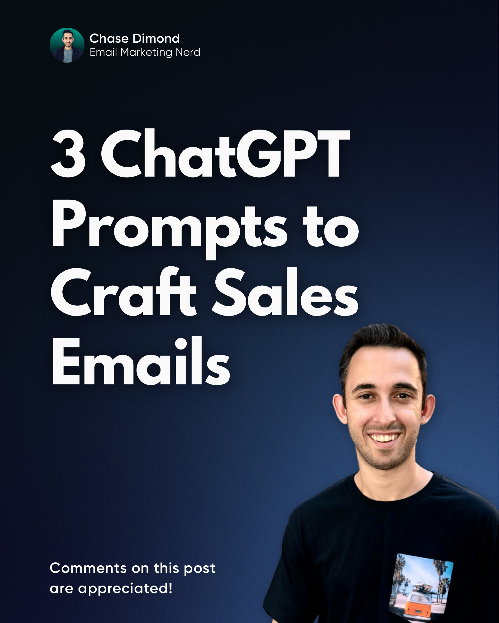 3 ChatGPT Prompts to Craft Sales Emails