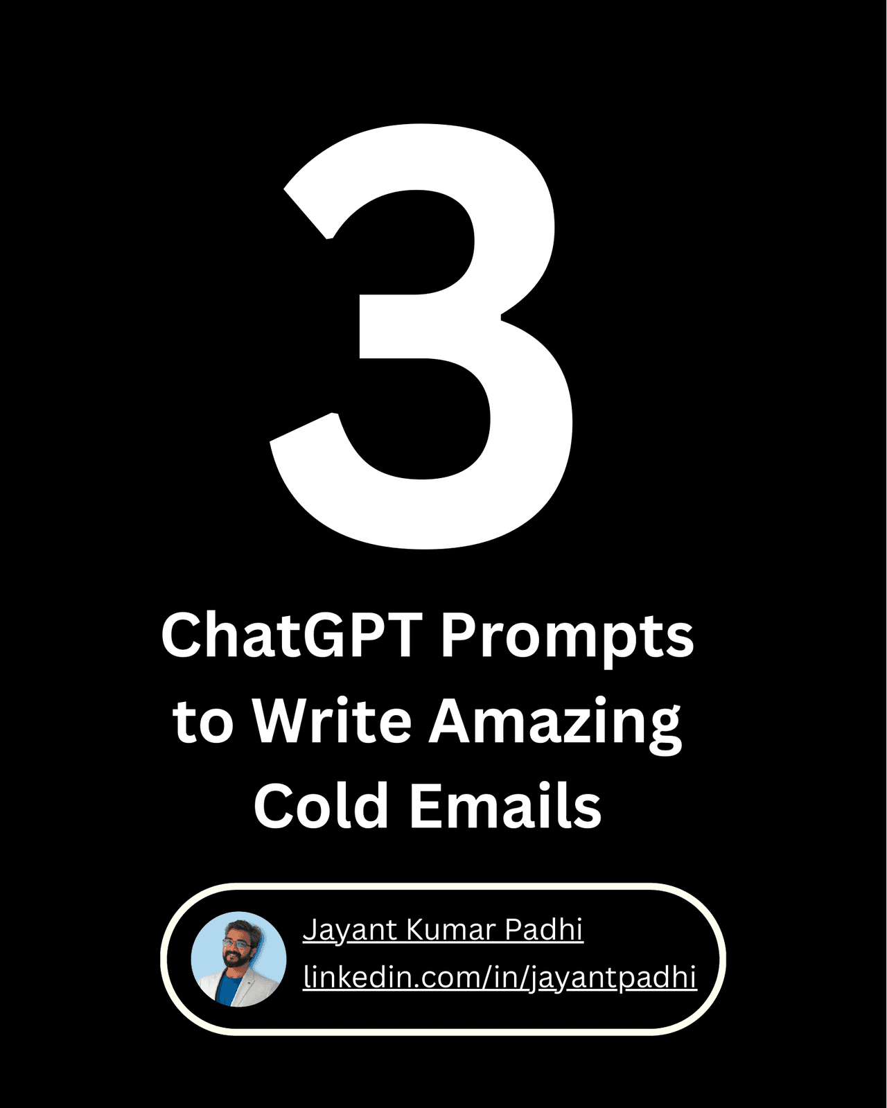 3 ChatGPT Prompts to Write Amazing Cold Emails
