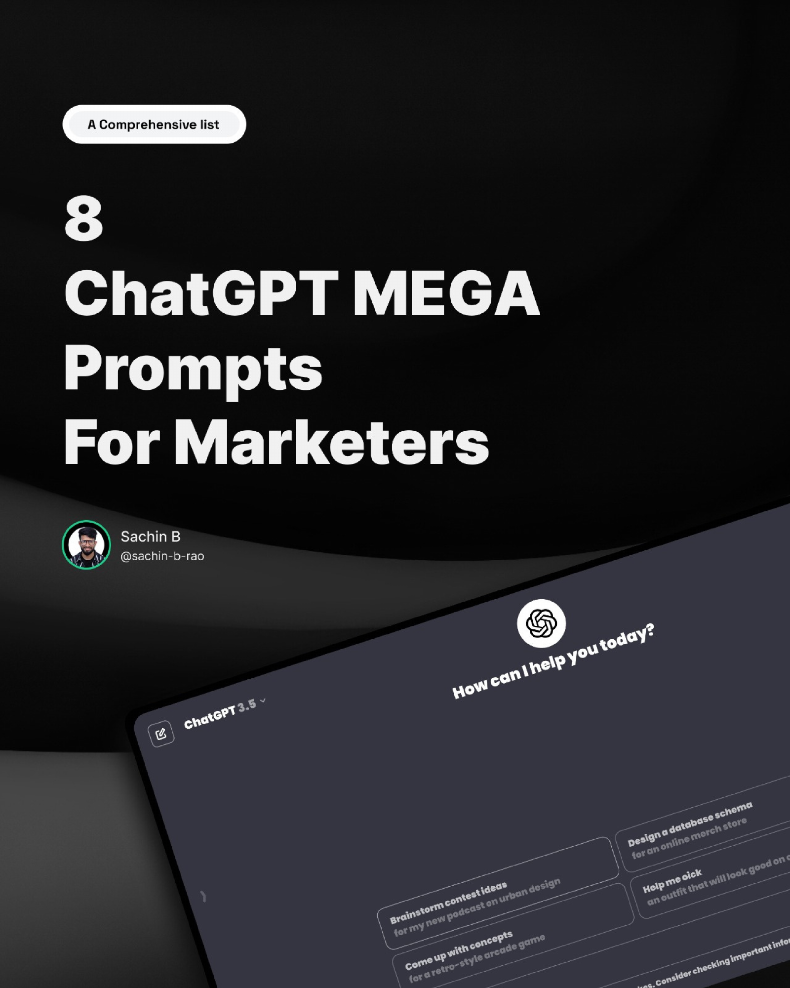 ChatGPT MEGA Prompts For Marketers