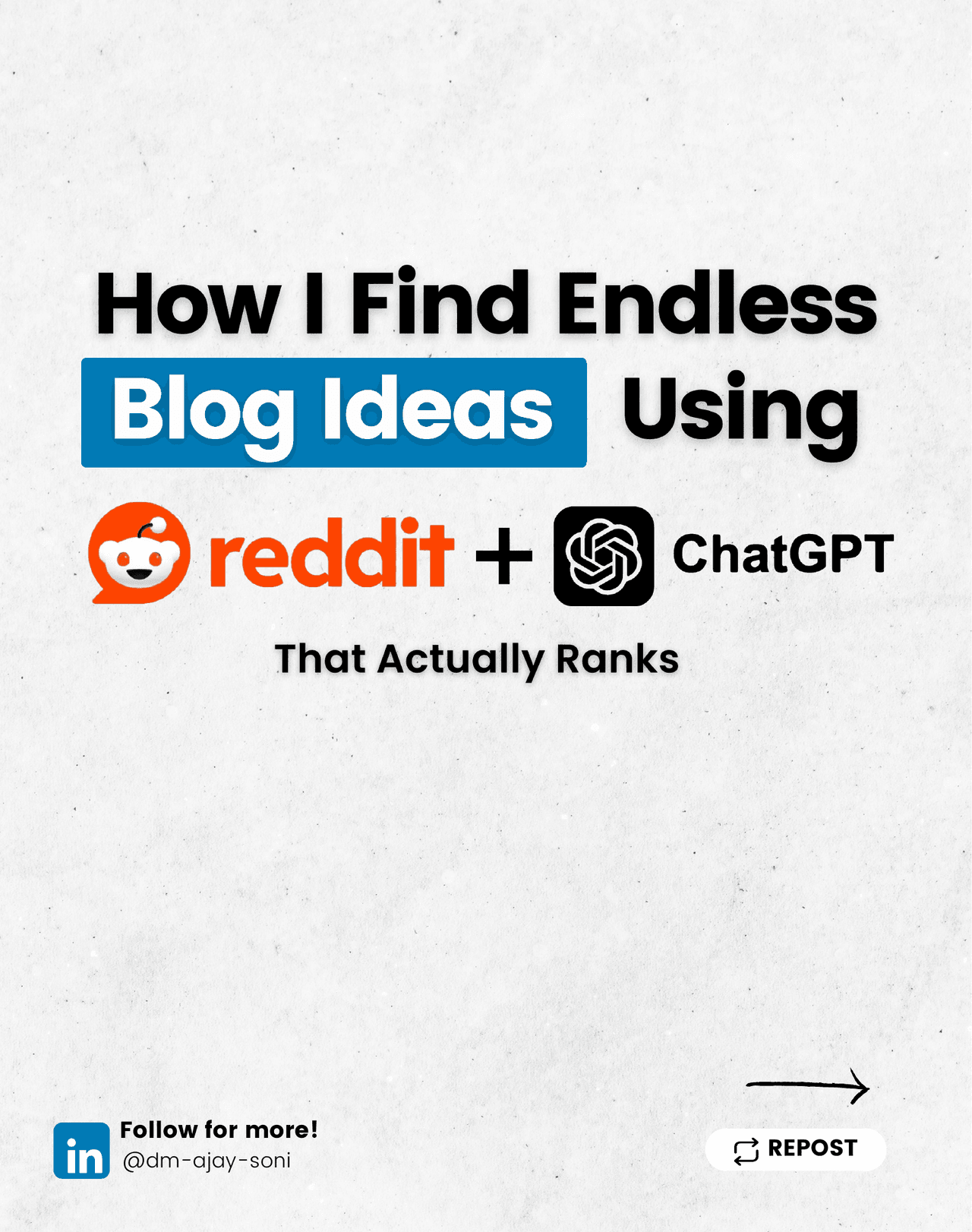 How I Find Endless Blog Ideas Using reddit + ChatGPT That Actually Ranks