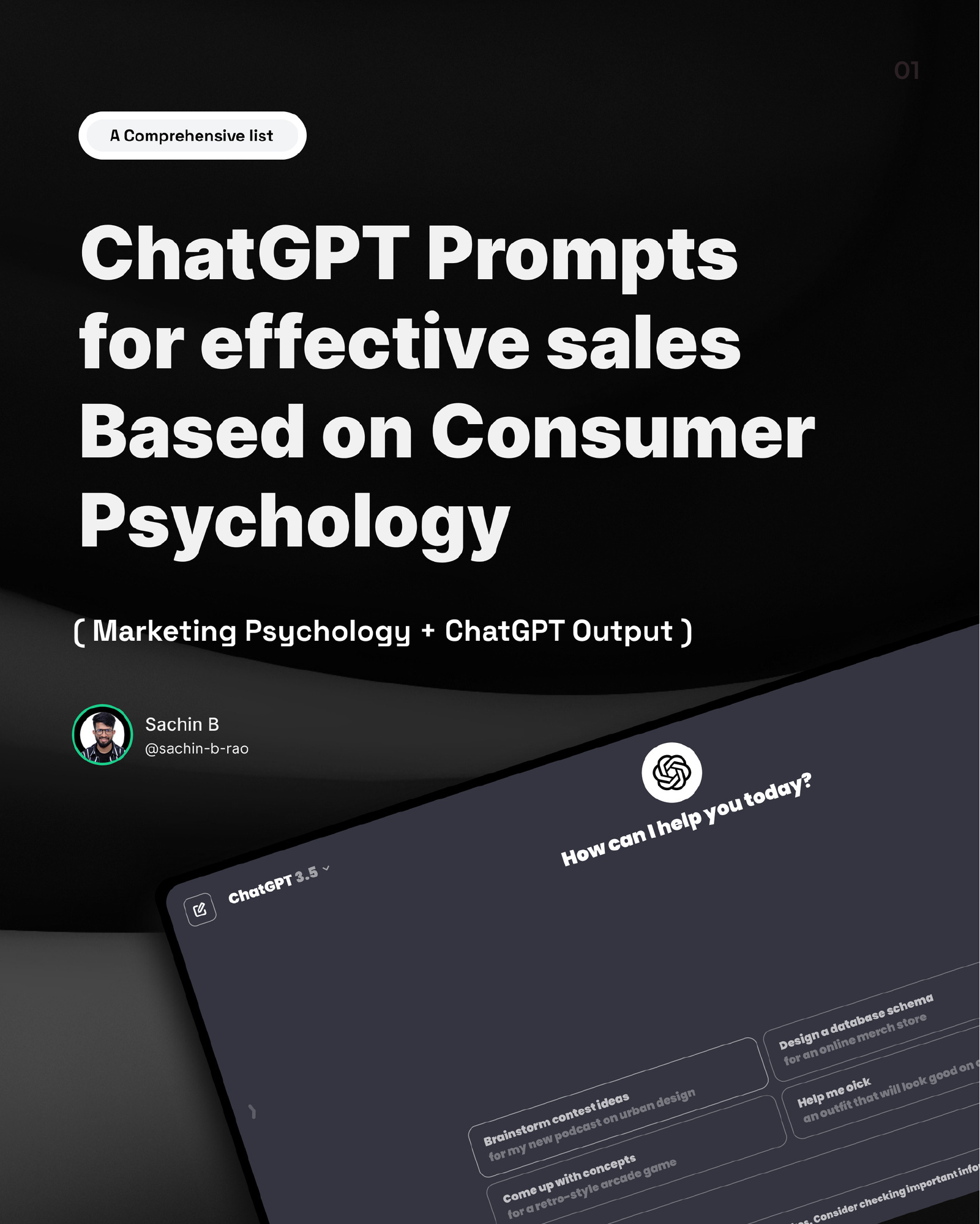 ChatGPT Prompts for effective sales Based on Consumer Psychology