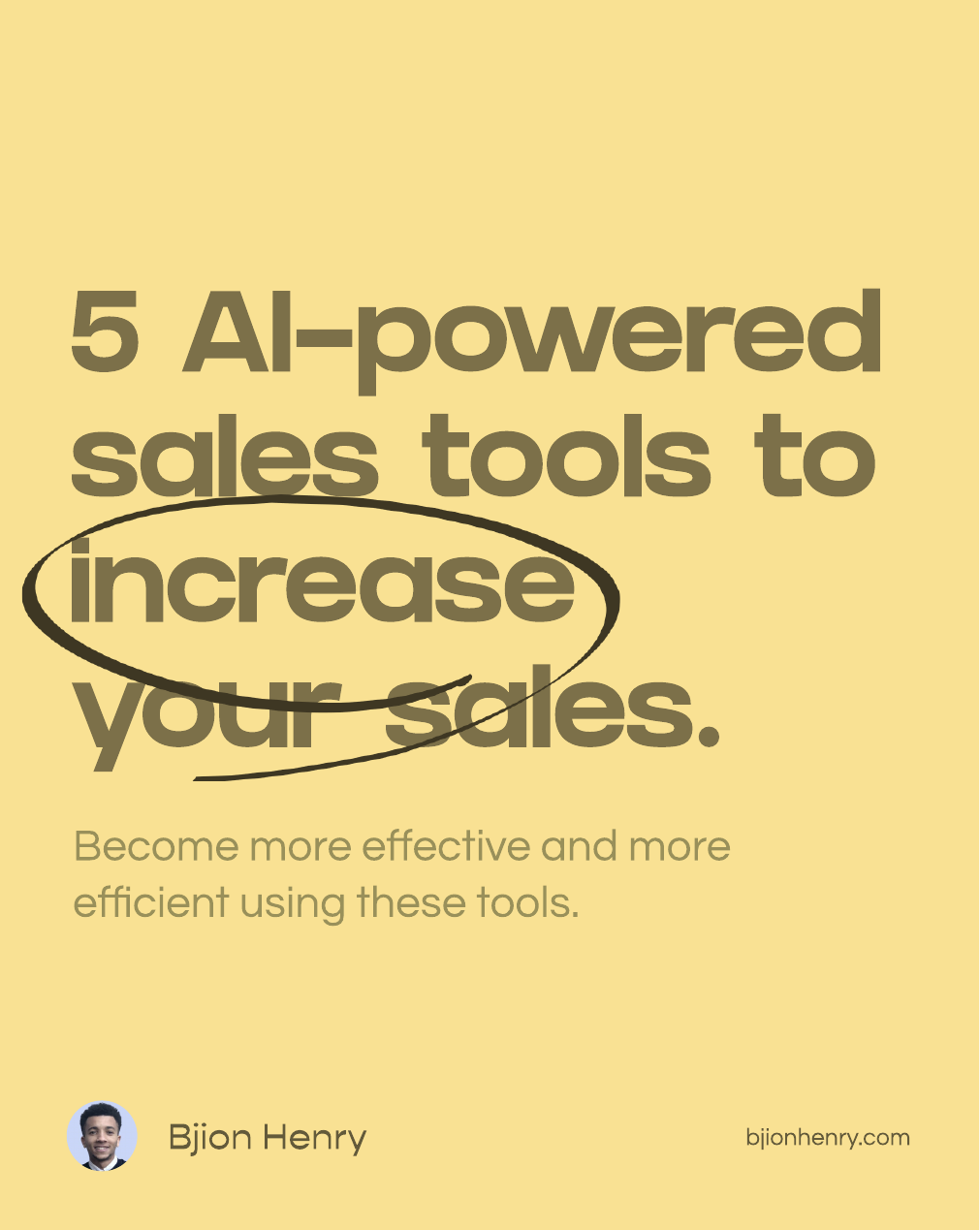 5 AI-powered sales tools to increase your sales.