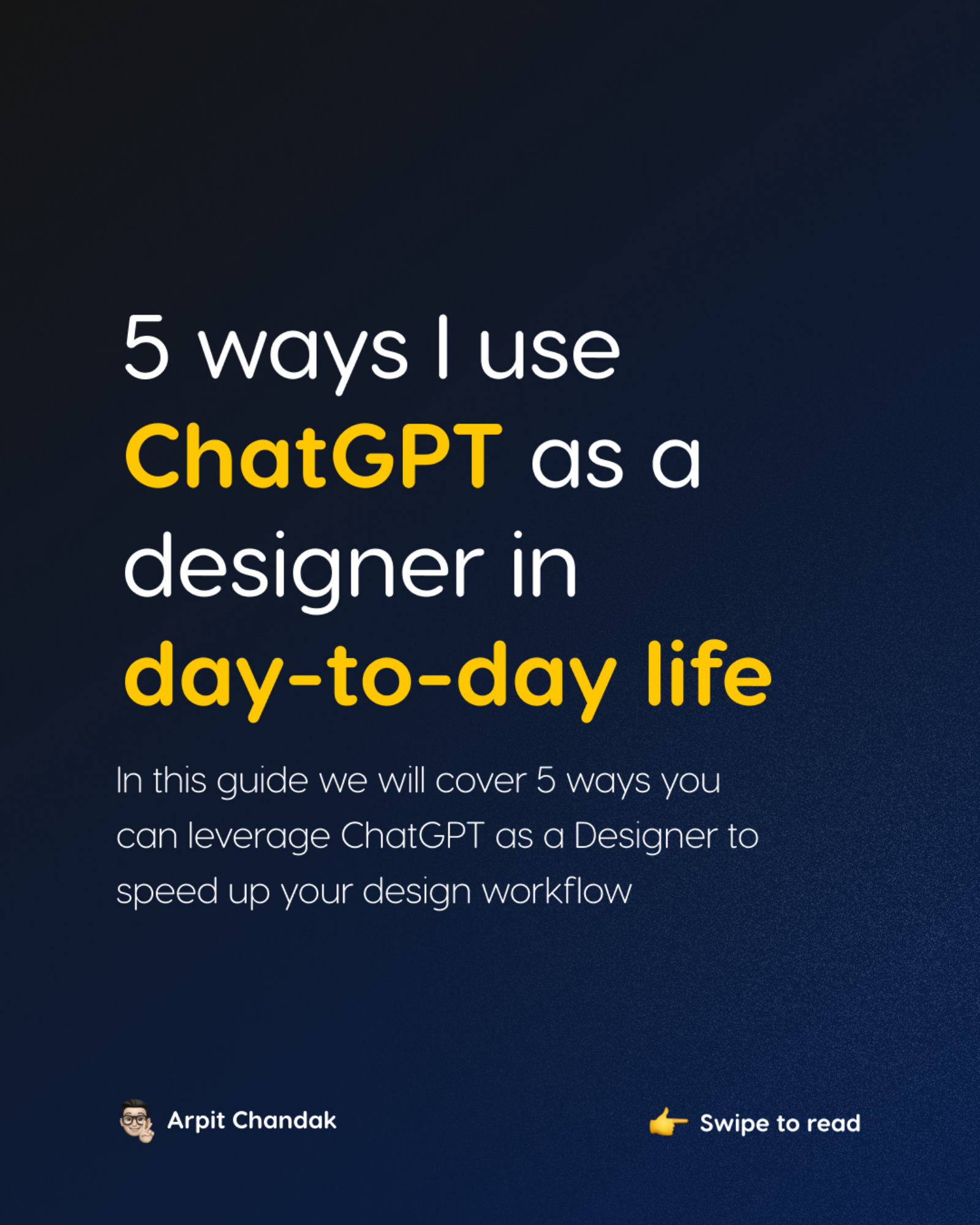 5 ways I use ChatGPT as a designer in day-to-day life