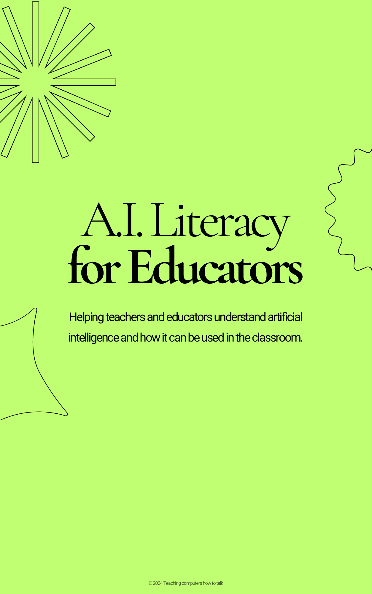 A.I. Literacy for Educators