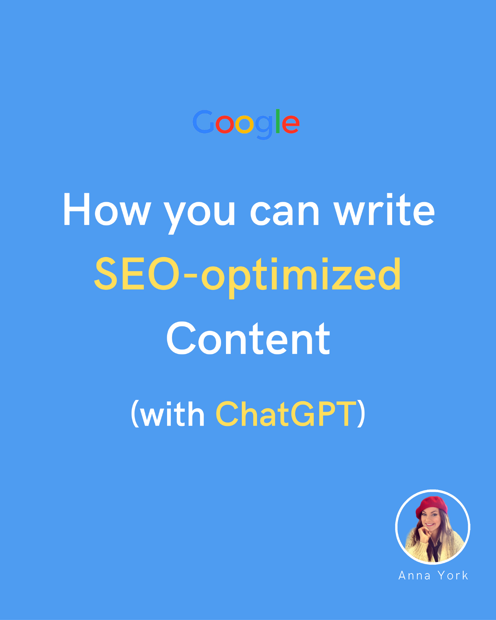 How you can write SEO-optimized Content (with ChatGPT)