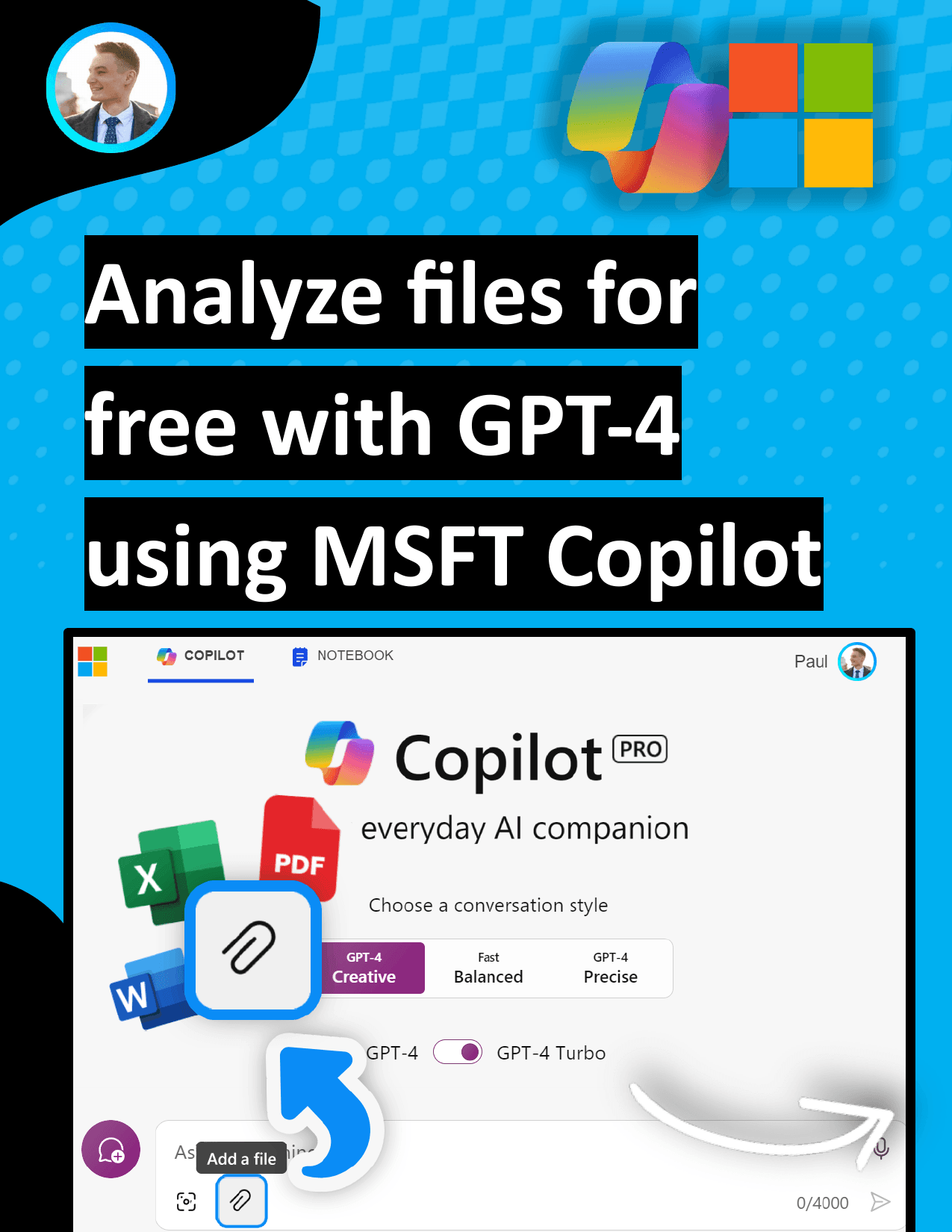 Analyze Files For Free With GPT4 Using Microsoft Copilot