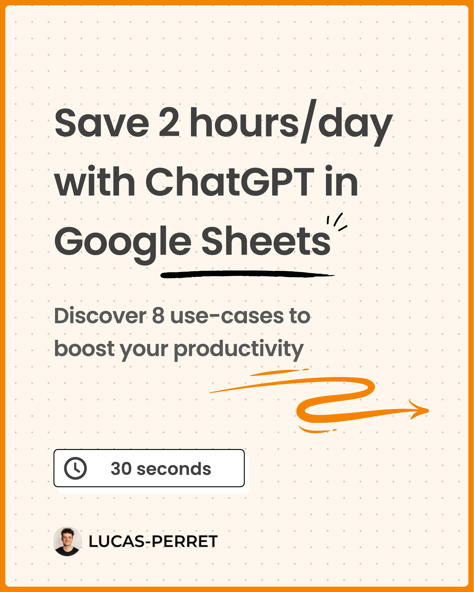 Save 2 hours/day with ChatGPT in Google Sheets