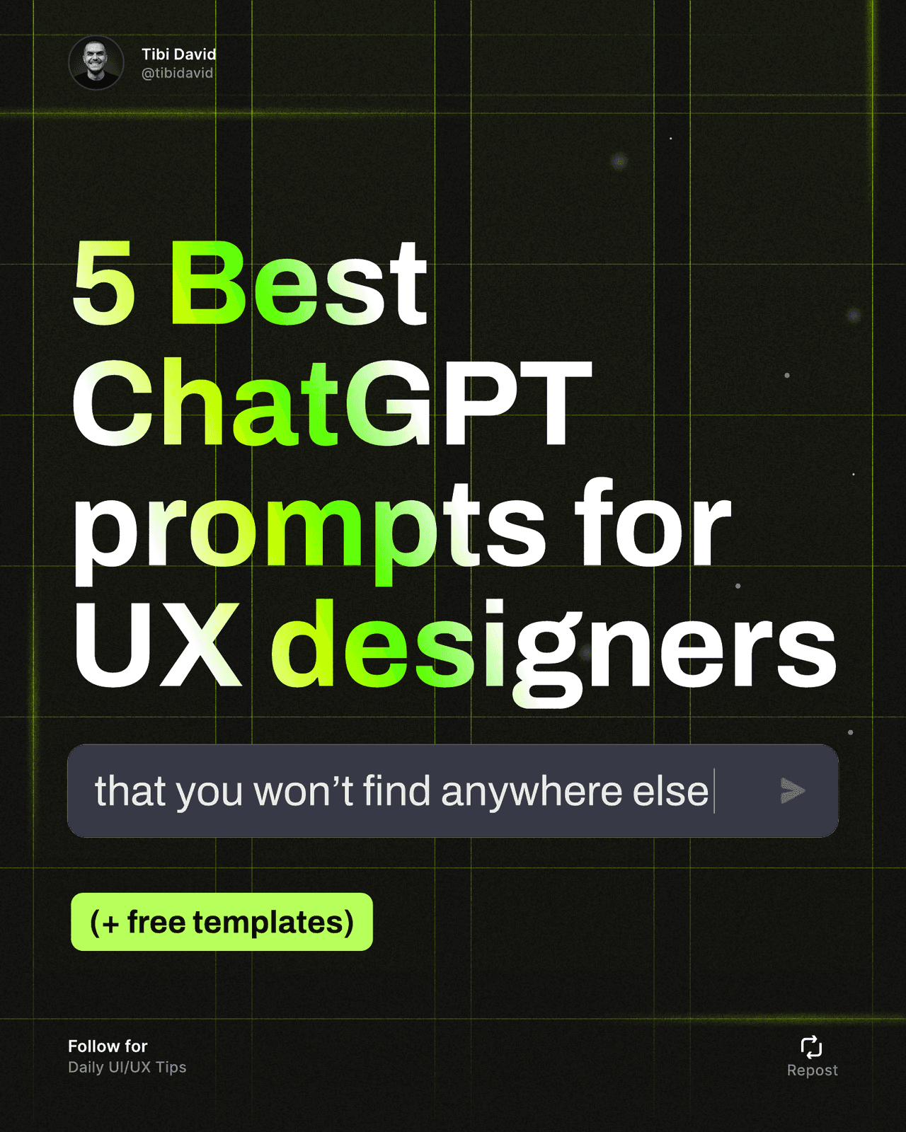 5 Best ChatGPT prompts for UX designers