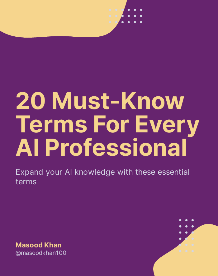 20 Must-Know Terms For Every AI Professional