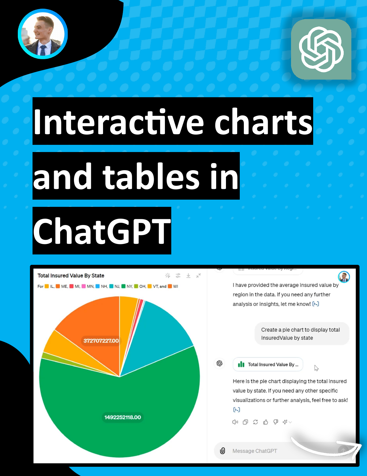 Interactive charts and tables in ChatGPT