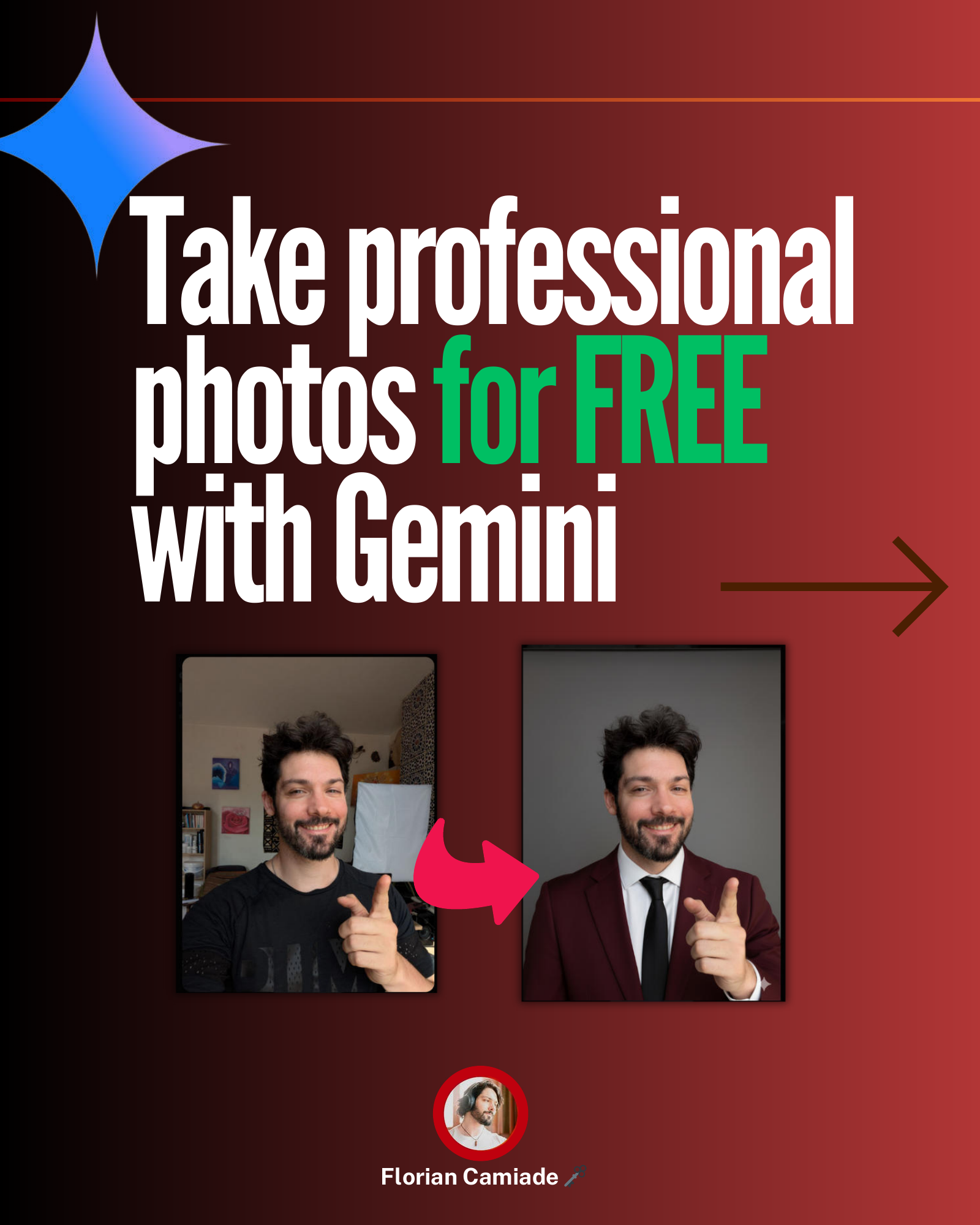 Take professional photos for FREE with Gemini