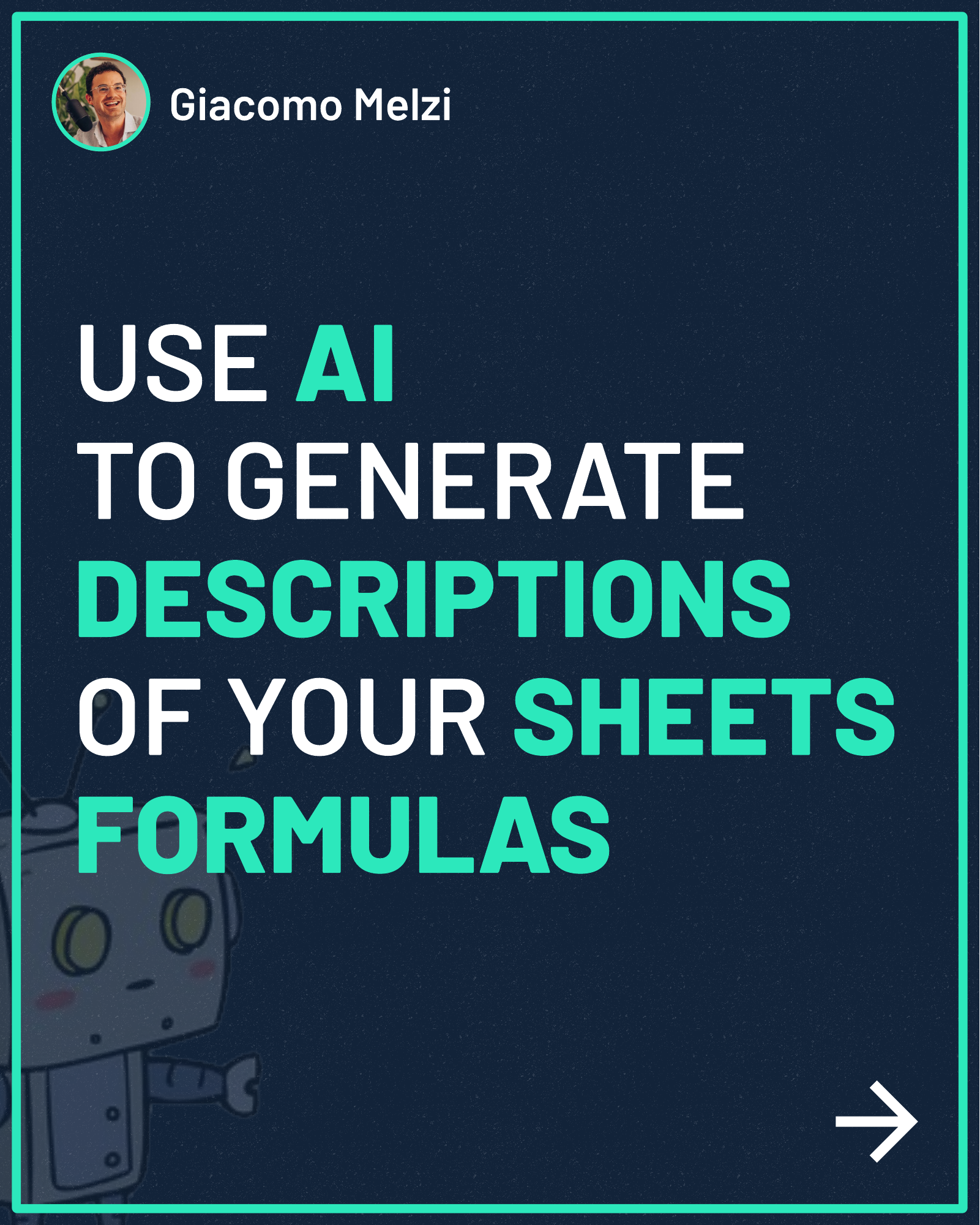 USE AI TO GENERATE DESCRIPTIONS OF YOUR SHEETS FORMULAS