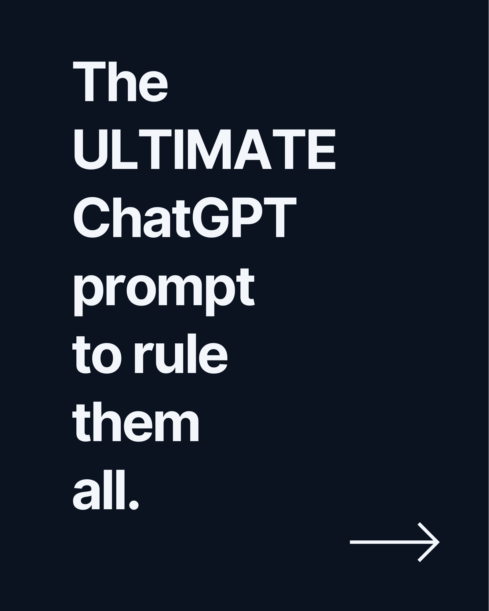 The ULTIMATE ChatGPT prompt to rule them all.