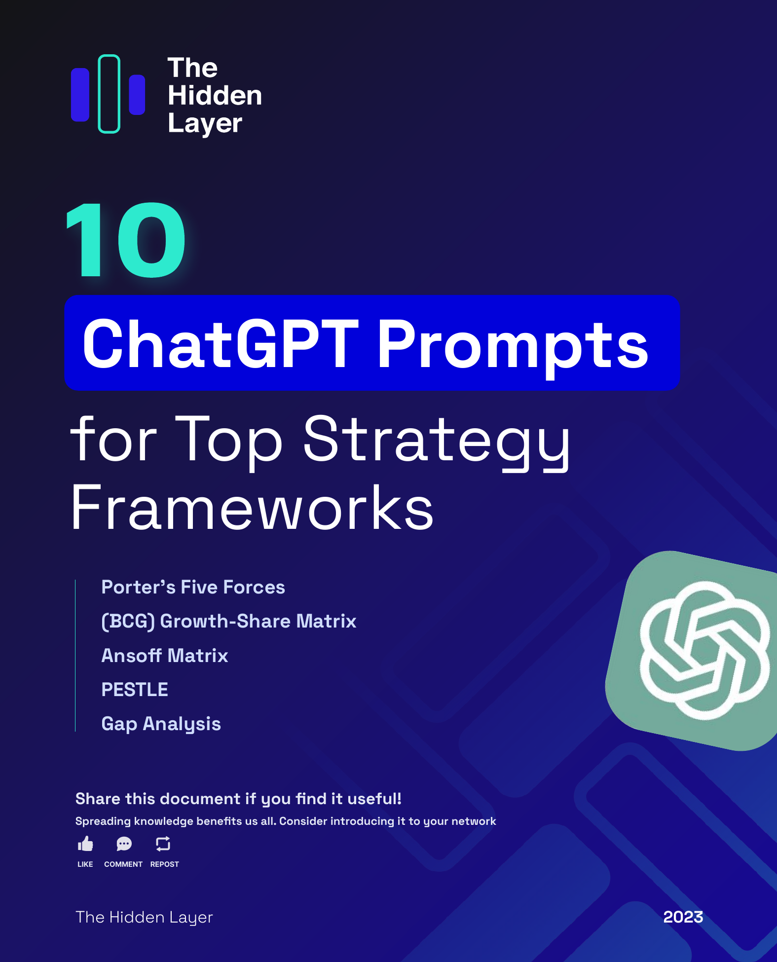 10 ChatGPT Prompts for Top Strategy Frameworks