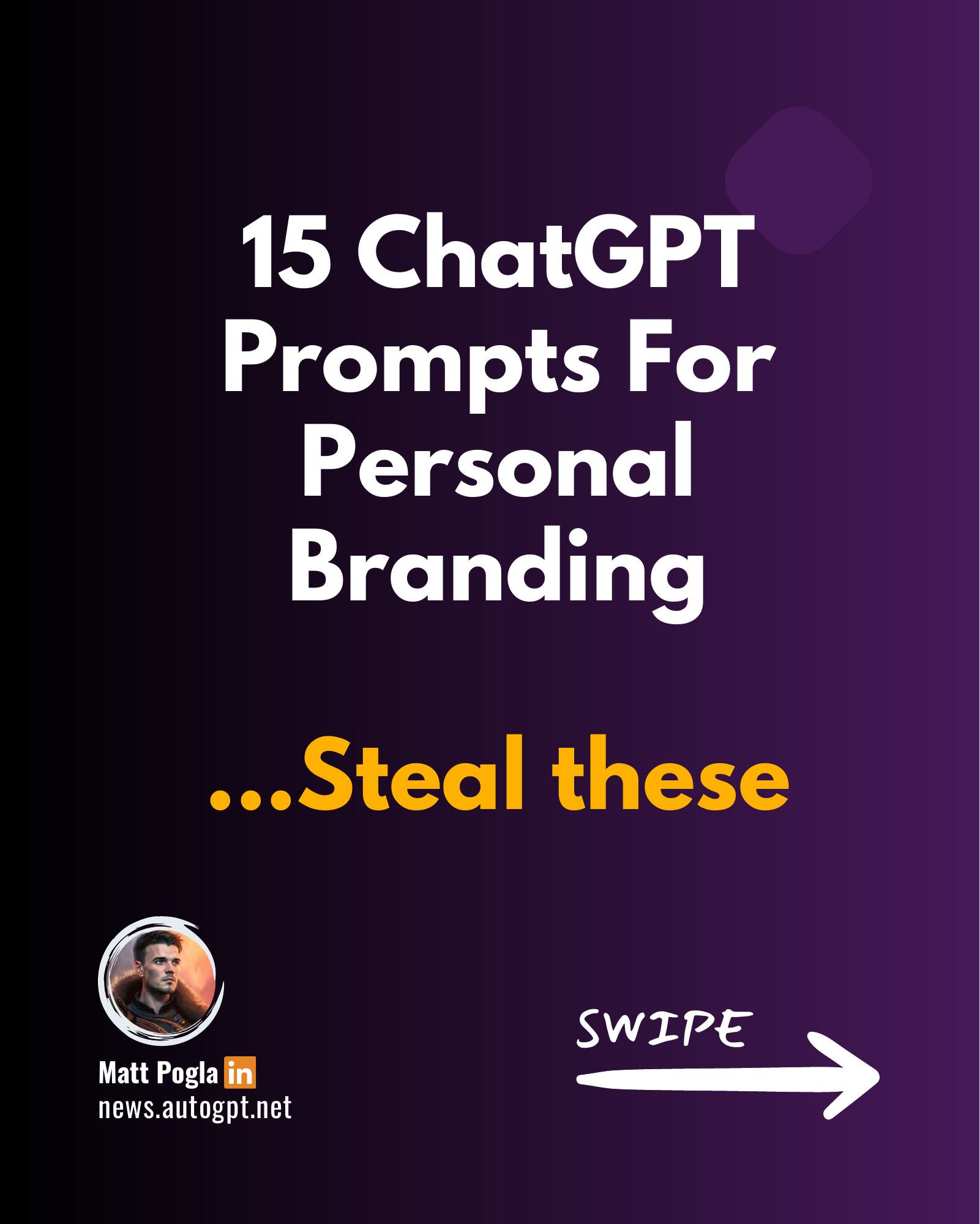 15 ChatGPT Prompts For Personal Branding