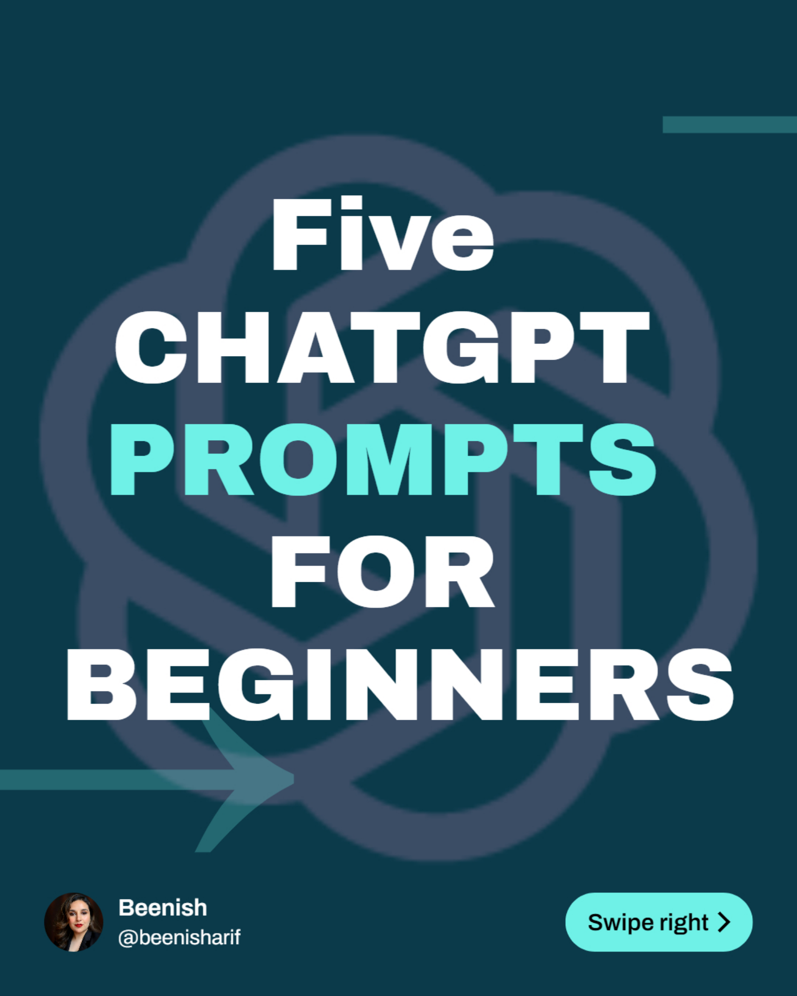 Five CHATGPT PROMPTS FOR BEGINNERS