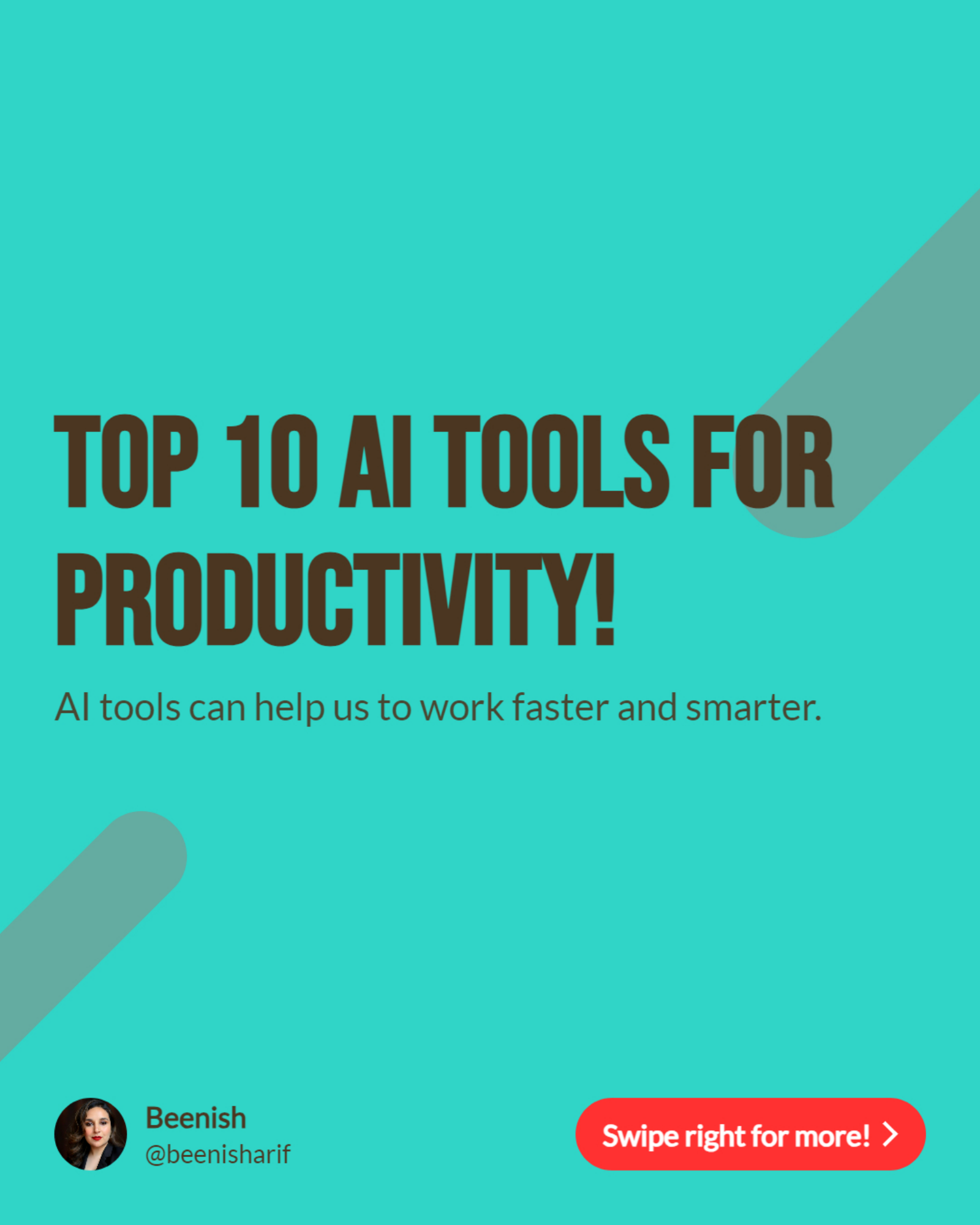 TOP 10 AI TOOLS FOR PRODUCTIVITY!