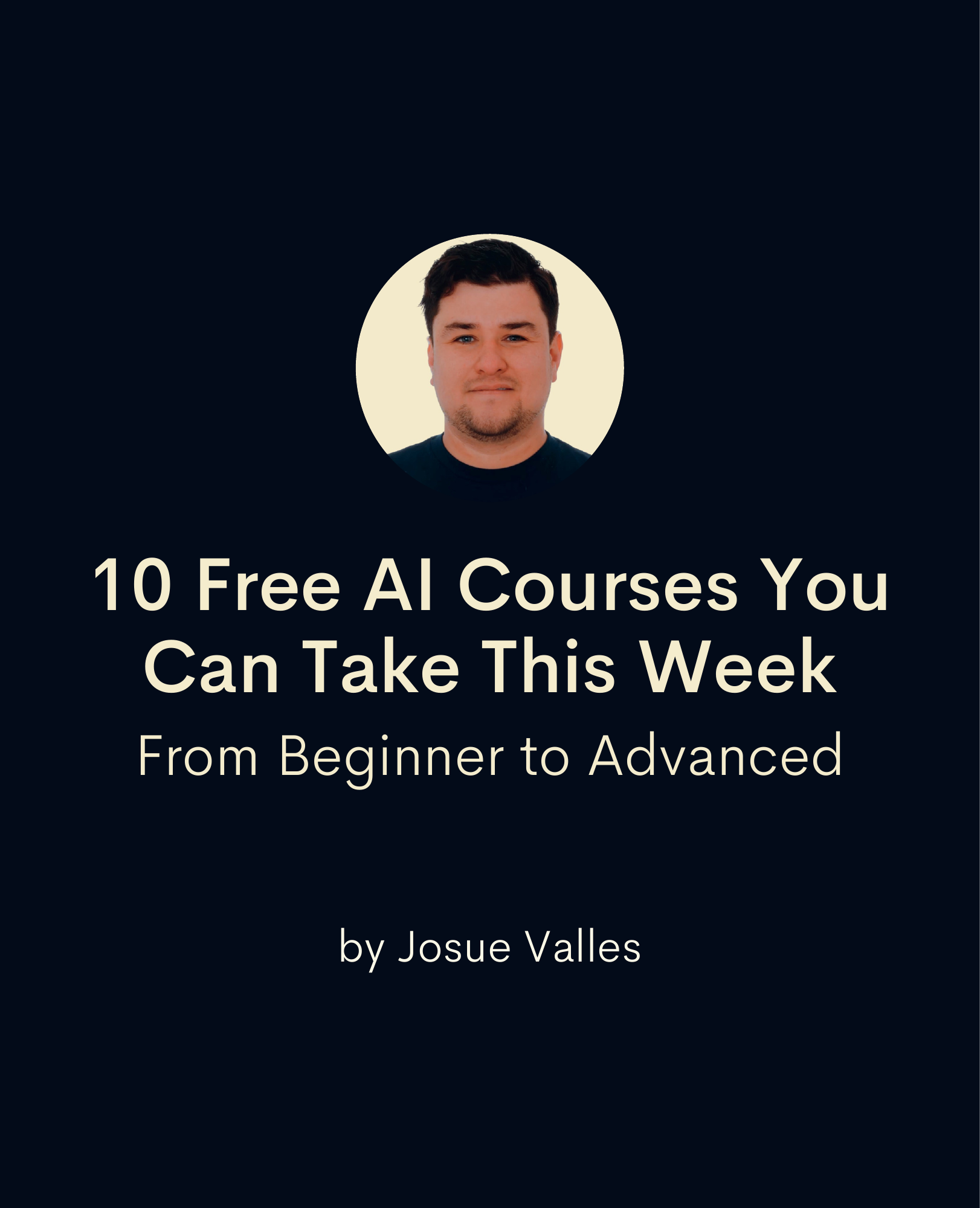 10 Free AI Courses You Can Take This Week