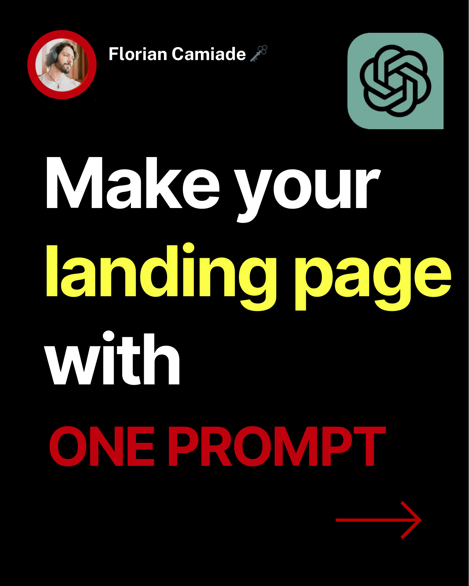 Make your landing page with ONE PROMPT
