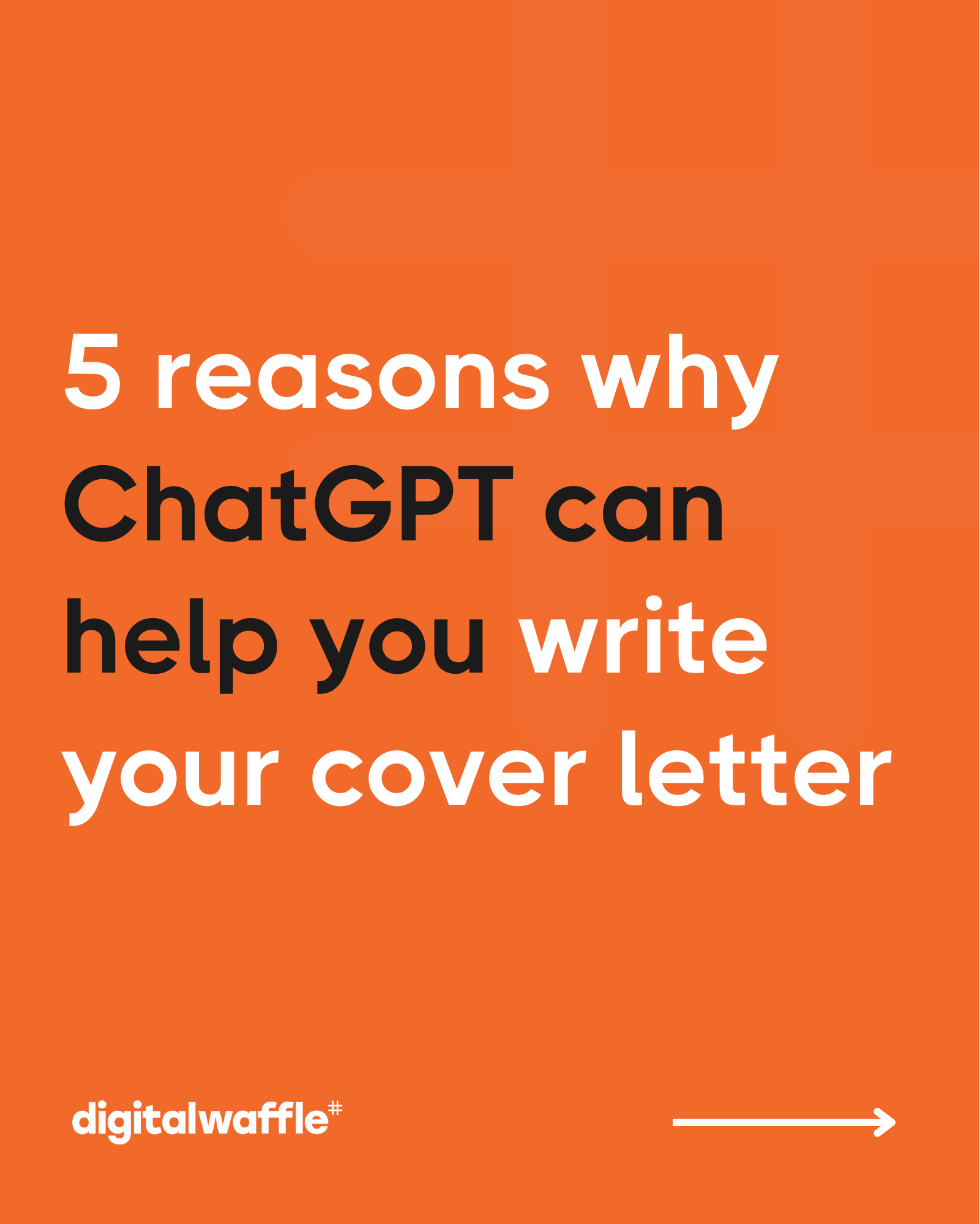 5 reasons why ChatGPT can help you write your cover letter