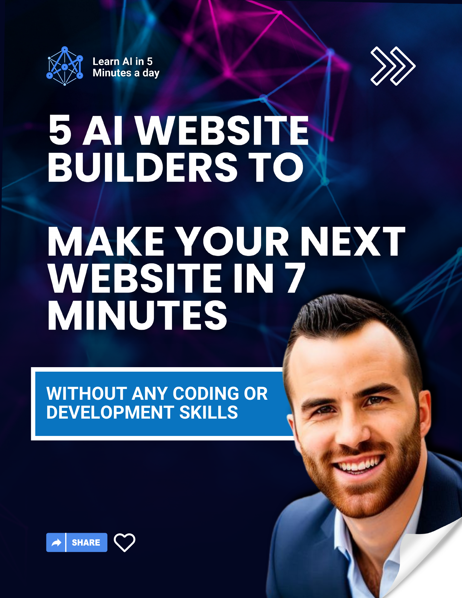 5 AI WEBSITE BUILDERS TO MAKE YOUR NEXT WEBSITE IN 7 MINUTES
