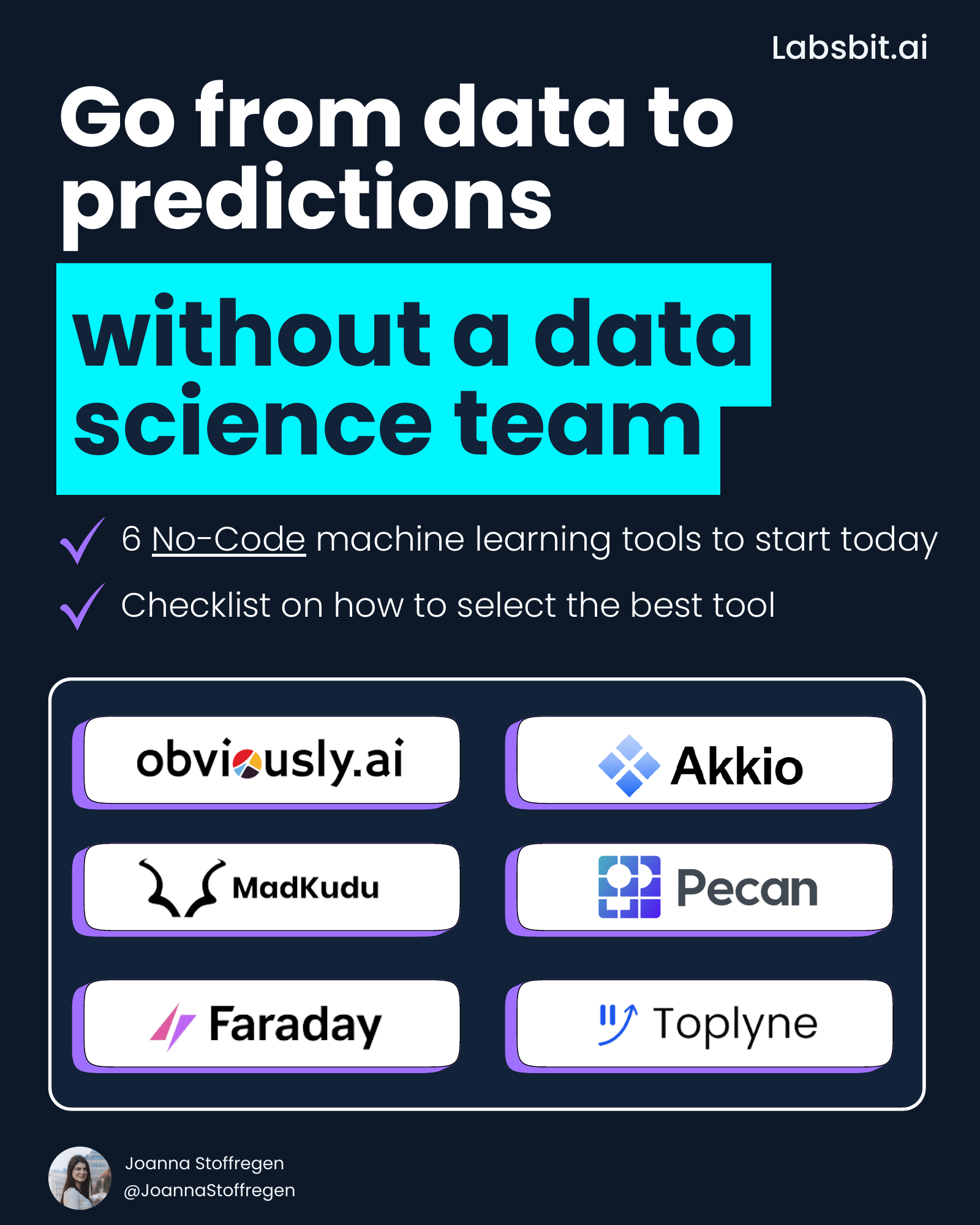 Go from data to predictions without a data science team