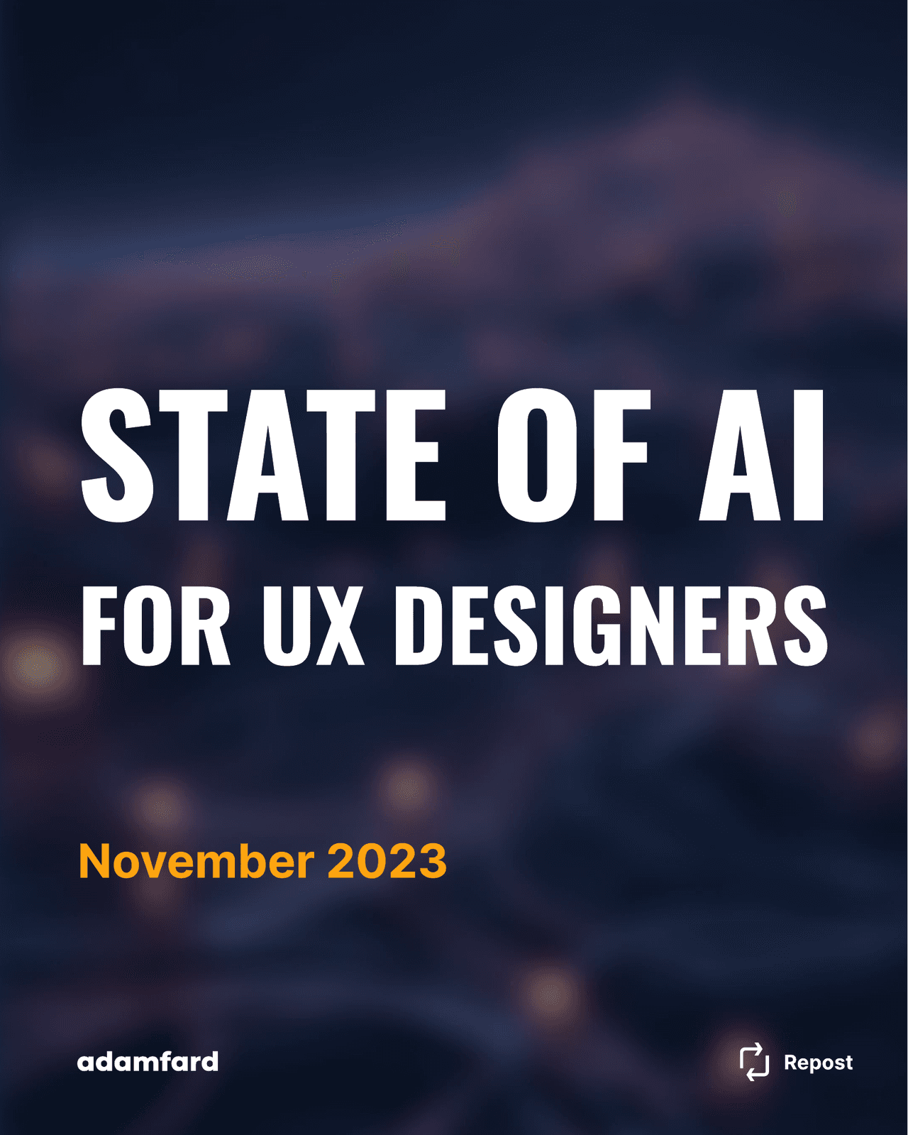 STATE OF AI FOR UX DESIGNERS