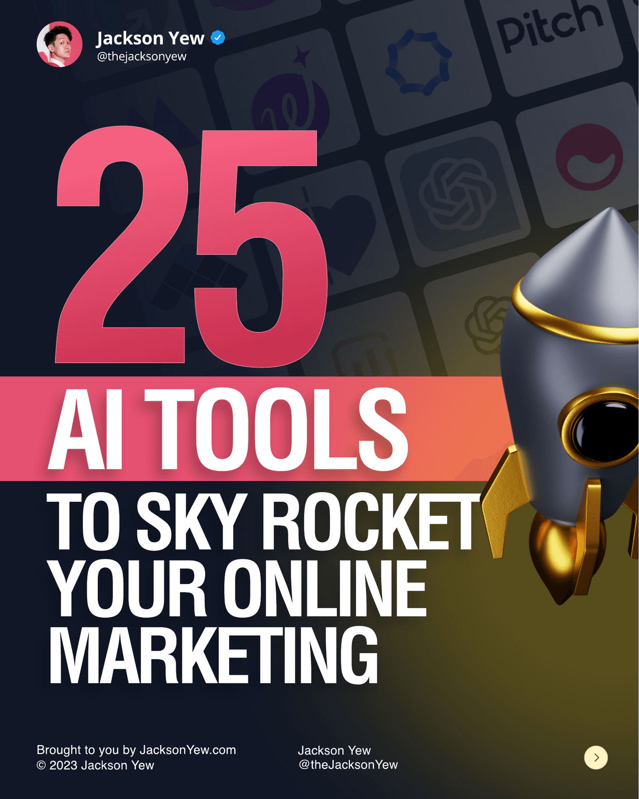 25 AI TOOLS TO SKY ROCKET YOUR ONLINE MARKETING