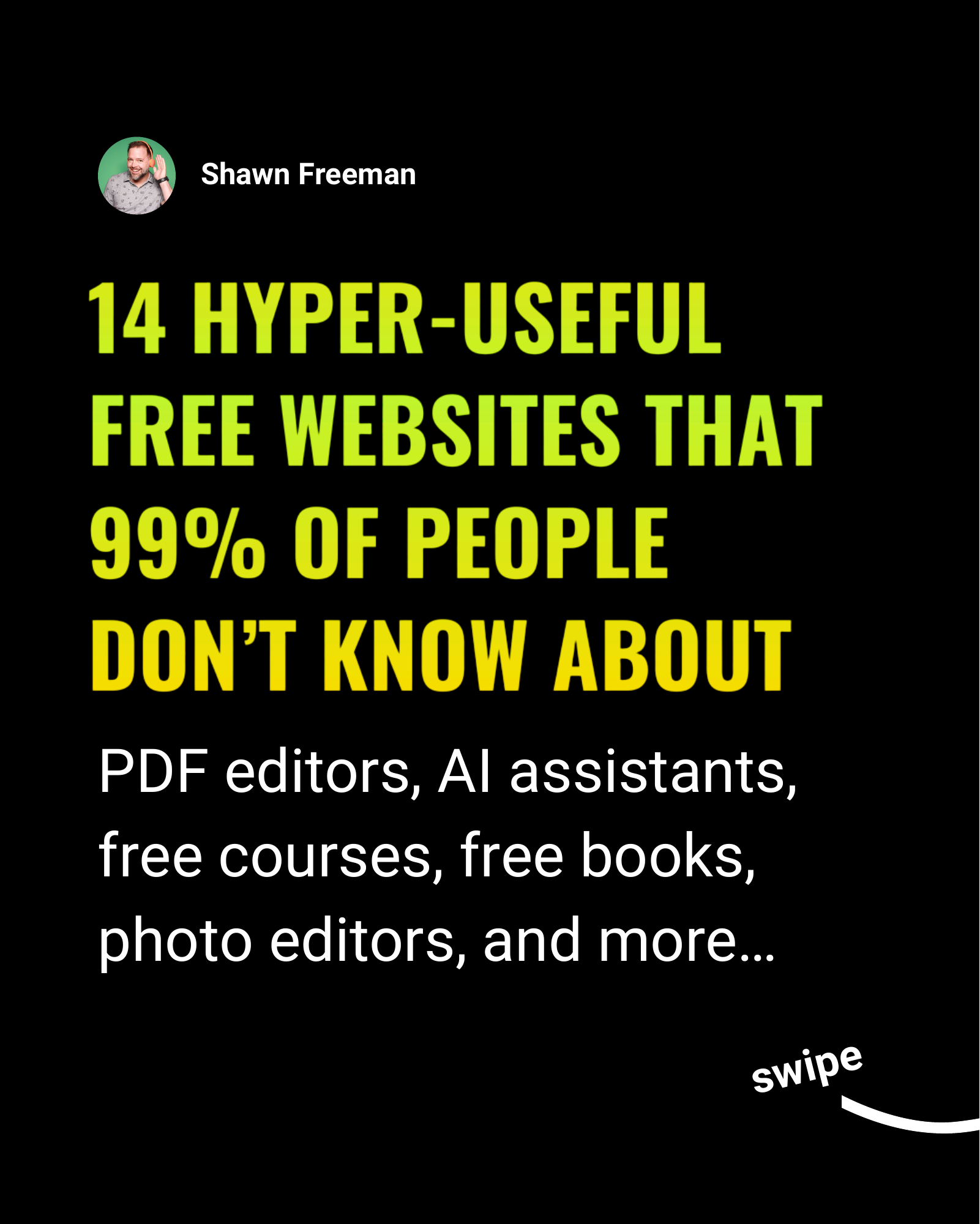 14 HYPER-USEFUL FREE WEBSITES THAT 99% OF PEOPLE DON'T KNOW ABOUT